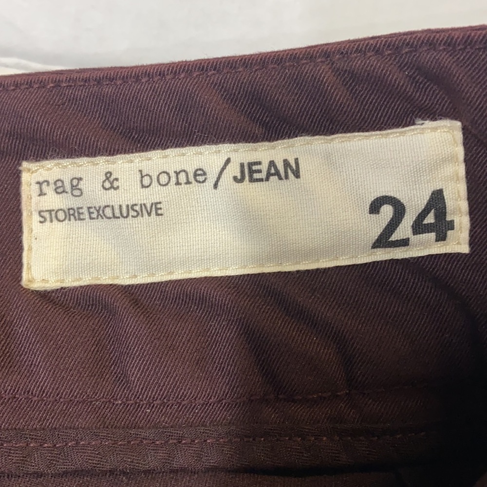 rag & bone Burgundy Chino Style Pant/Jean - Picture 7 of 9